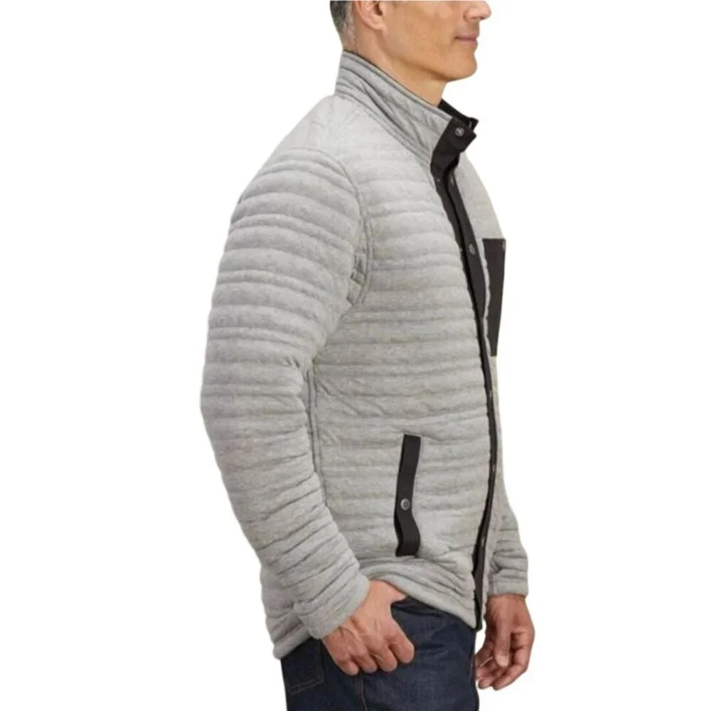 Duluth Trading Co Flintlock Full Snap Mockneck Quilted Pocket Jacket Size M